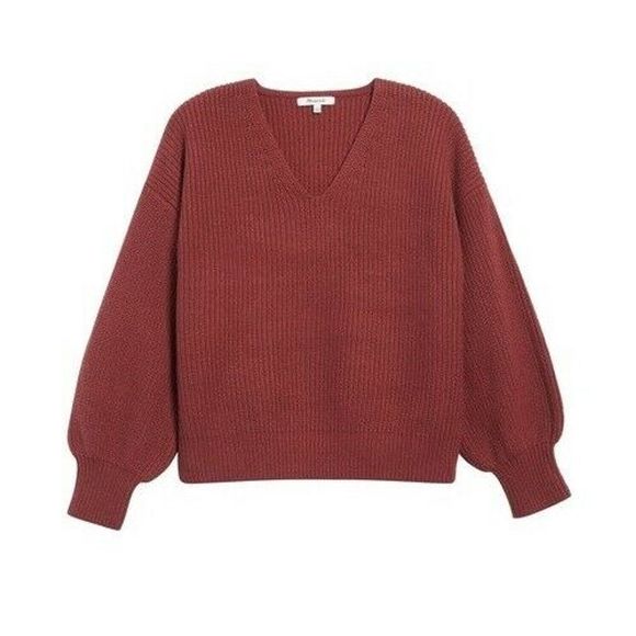 Madewell Sweaters - Madewell Thornton Sweater S Balloon Sleeve Wool
